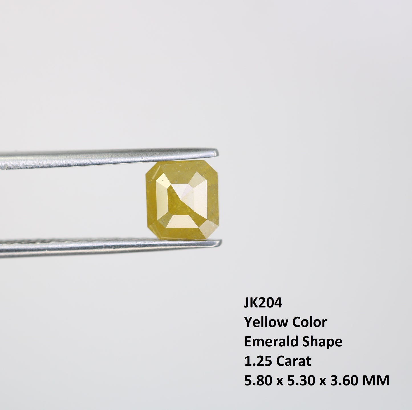 1.25 CT Yellow Emerald Cut Diamond For Engagement Ring - JayKrishna Diamond