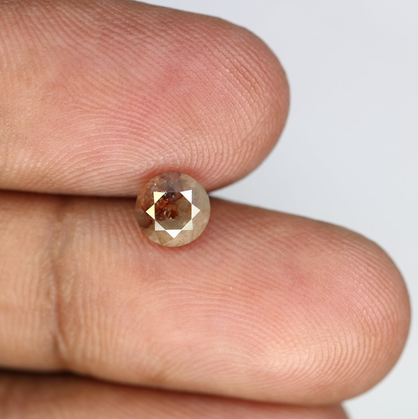 1.20 CT Loose Grey 6.20 MM Round Brilliant Cut Diamond For Engagement Ring - JayKrishna Diamond