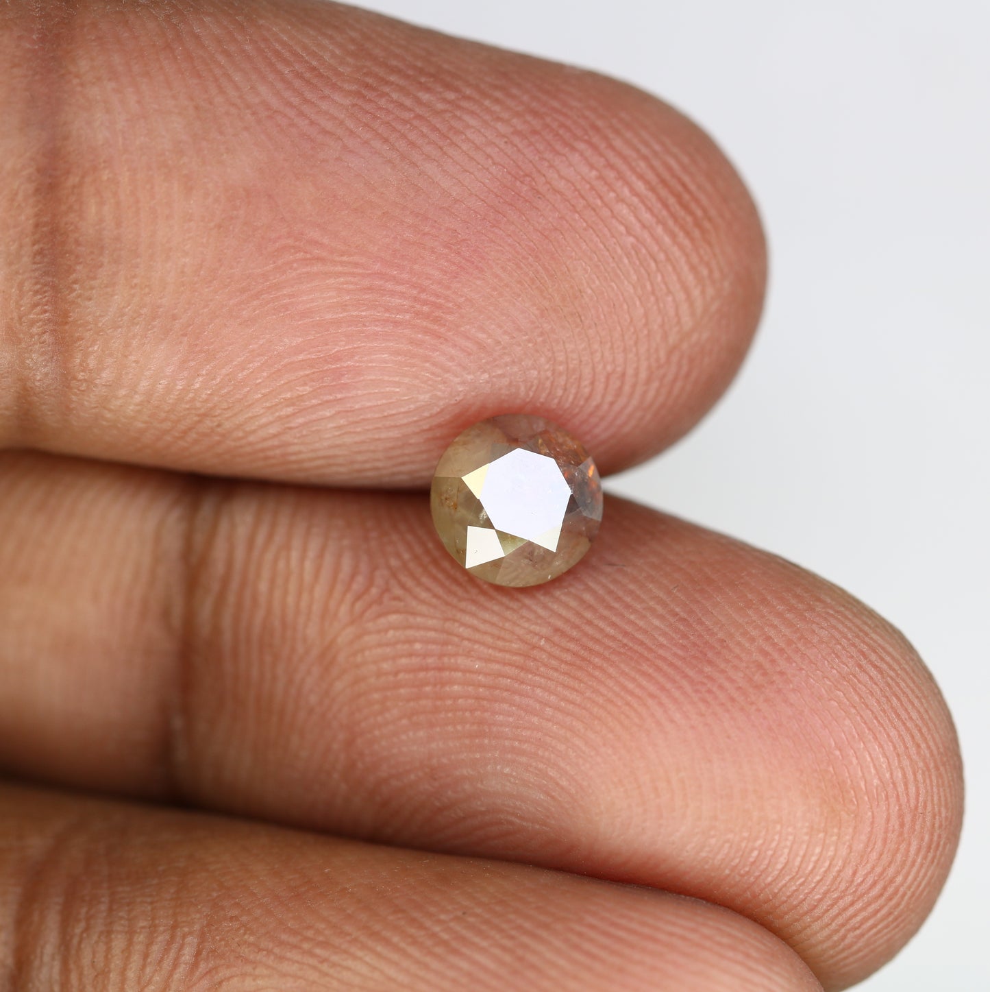 1.20 CT Loose Grey 6.20 MM Round Brilliant Cut Diamond For Engagement Ring - JayKrishna Diamond