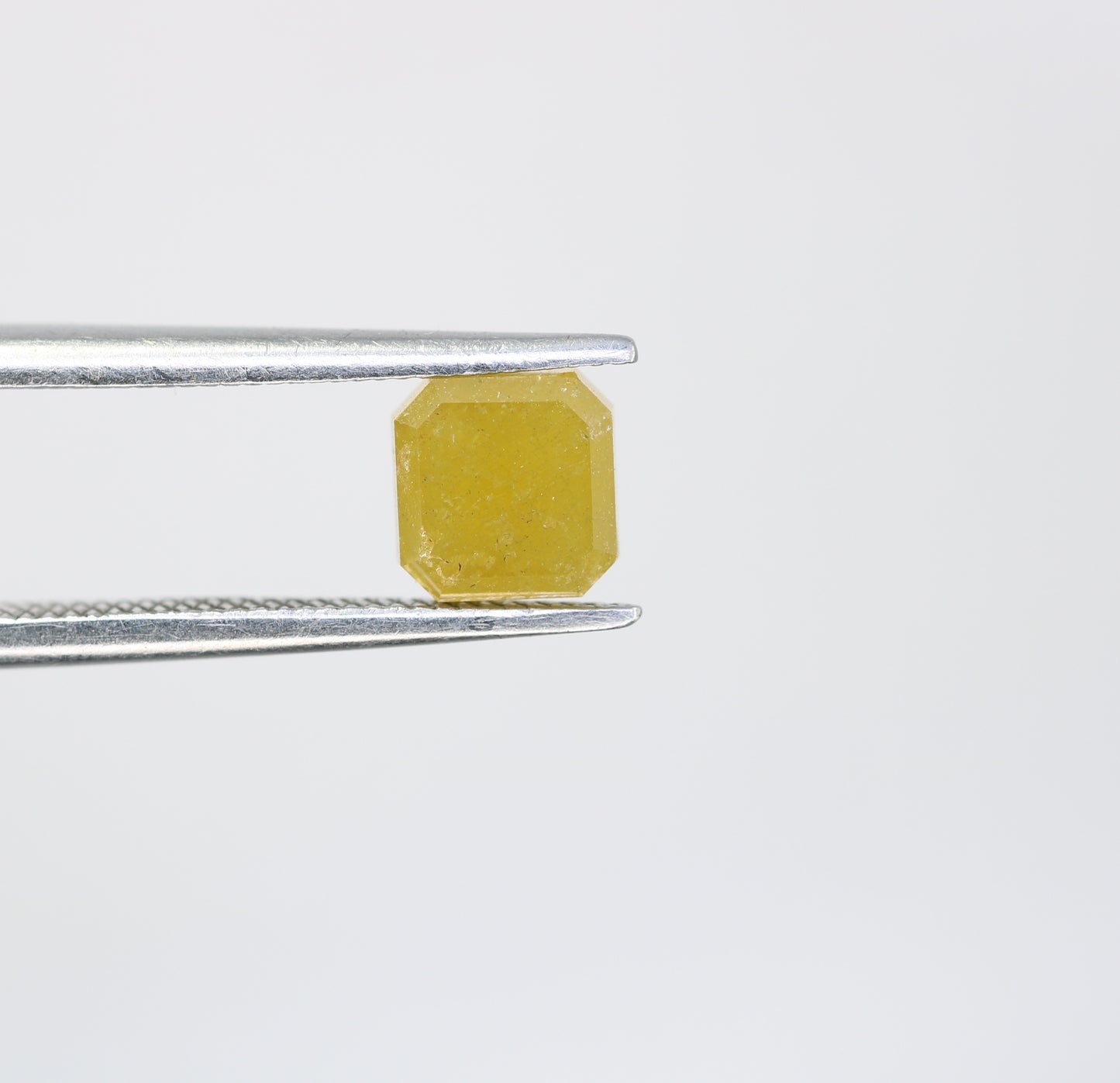 1.18 CT Yellow Asscher Shape Diamond For Engagement Ring - JayKrishna Diamond