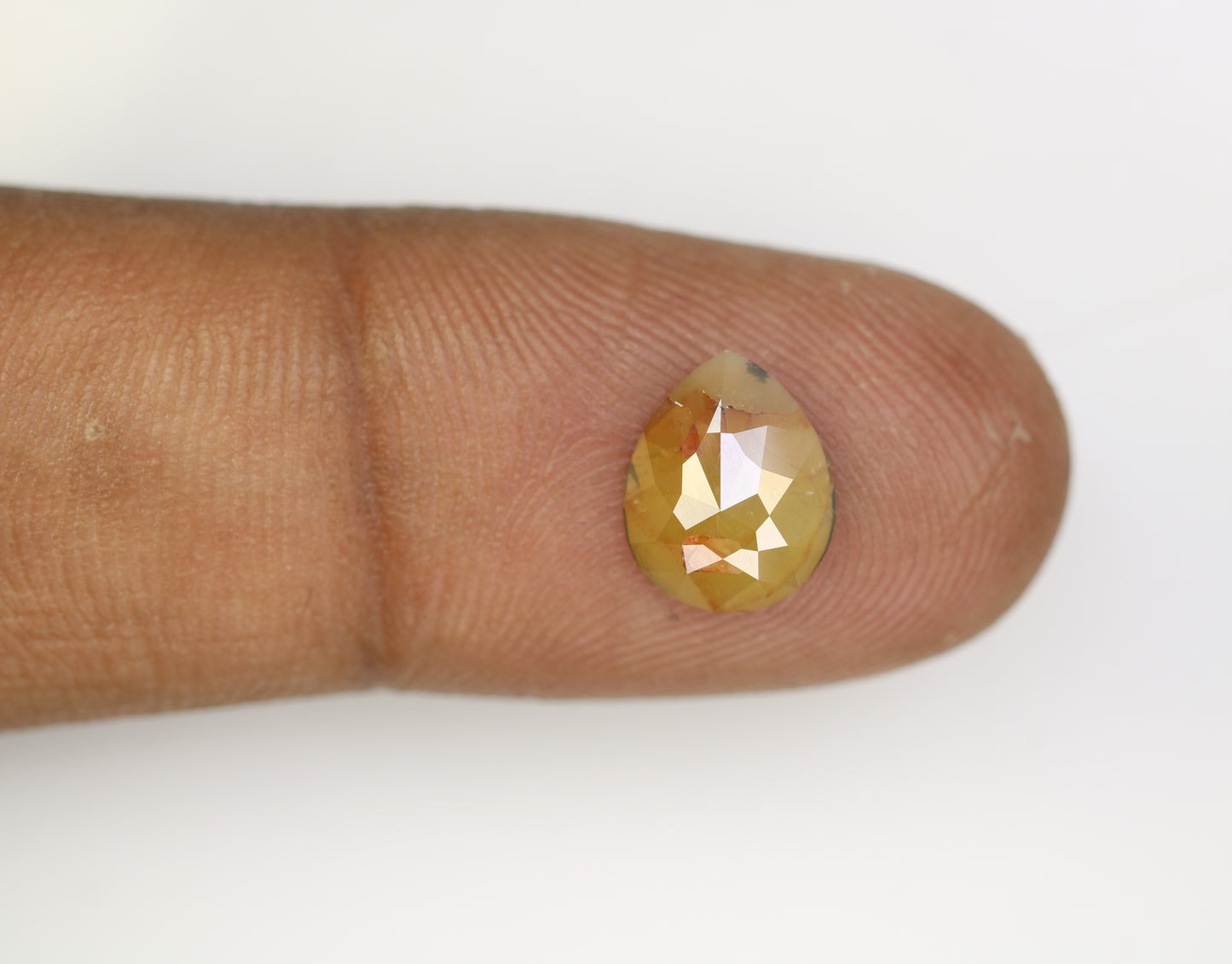 1.60 CT Pear Cut Peach Diamond For Engagement Ring - JayKrishna Diamond