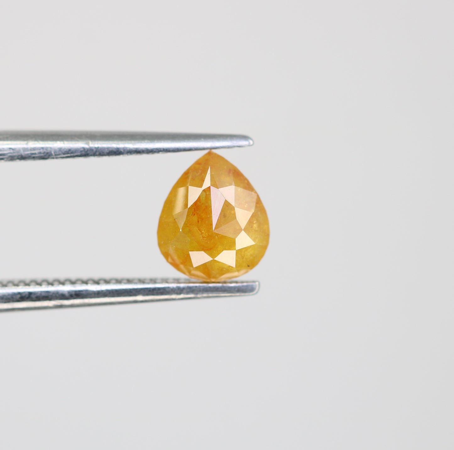 0.85 CT Orange Pear Shape Diamond For Engagement Ring - JayKrishna Diamond