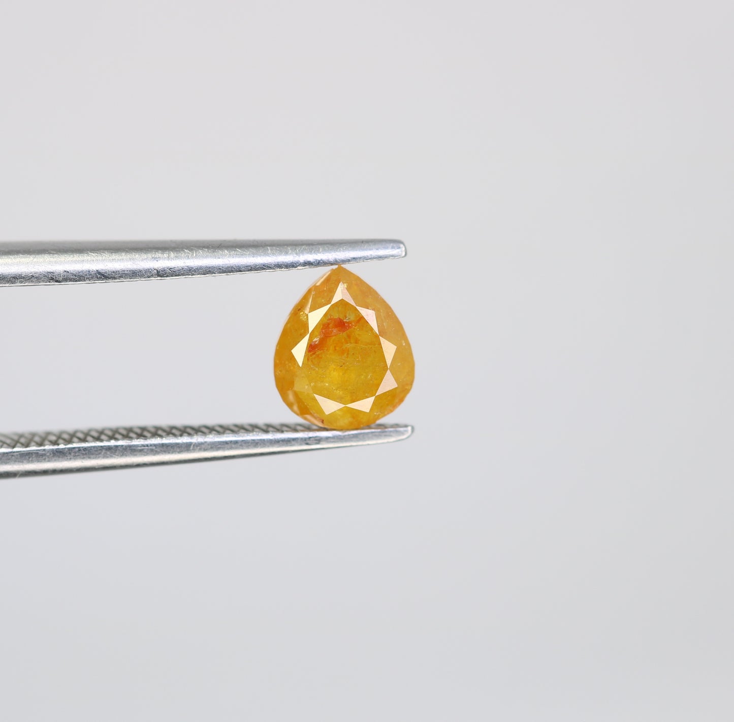 0.85 CT Orange Pear Shape Diamond For Engagement Ring - JayKrishna Diamond