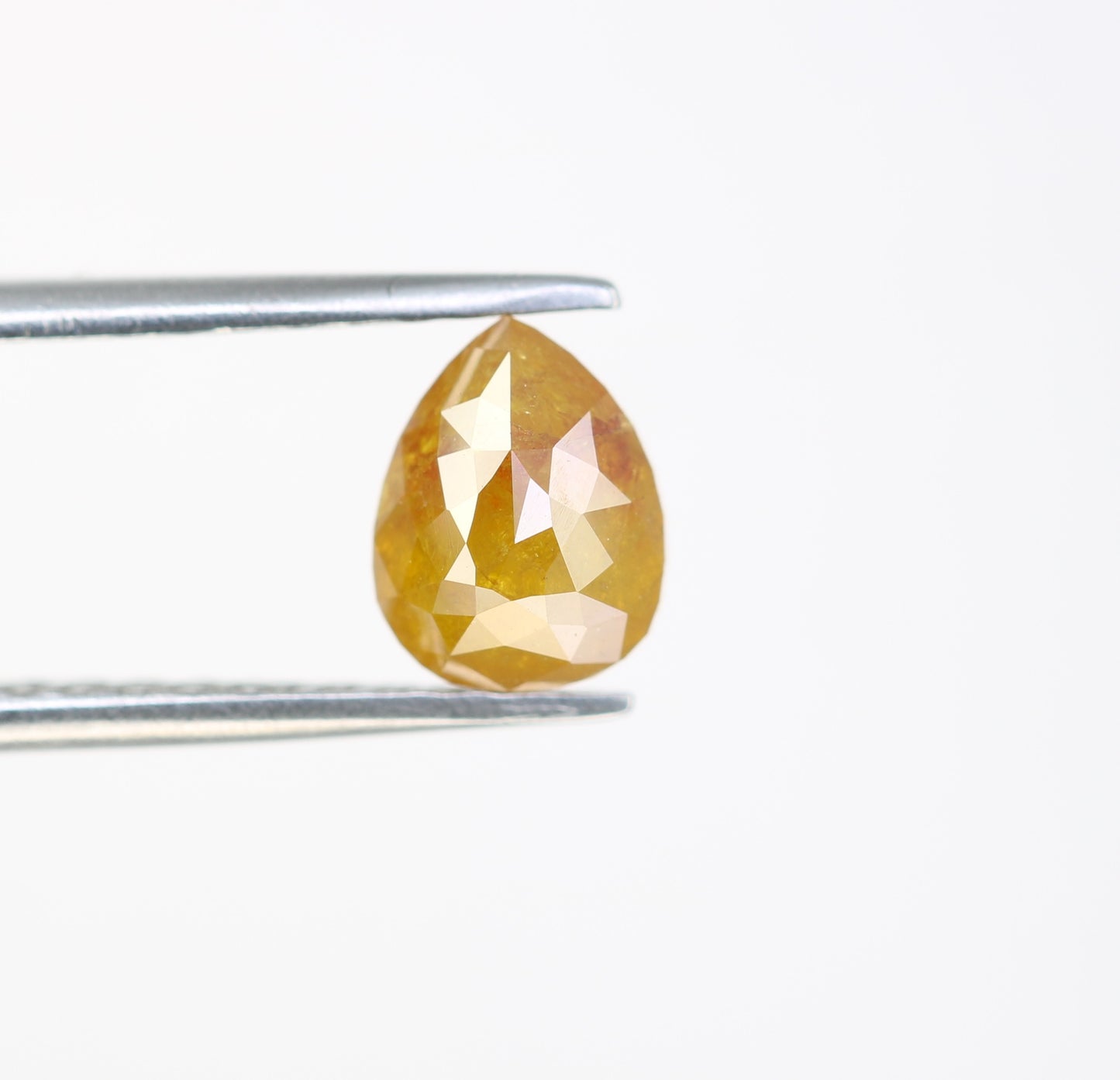 1.44 CT Pear Shape Orange Diamond For Engagement Ring - JayKrishna Diamond
