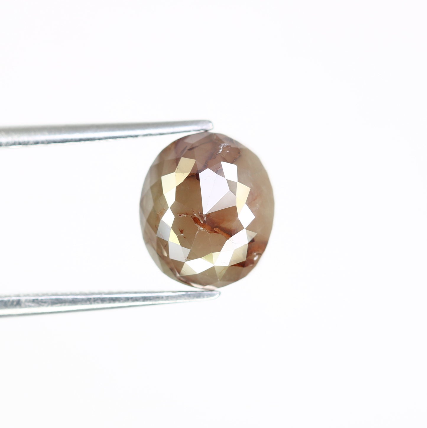 2.51 CT Oval Cut 8.90 MM Loose Grey Natural Diamond For Engagement Ring - JayKrishna Diamond