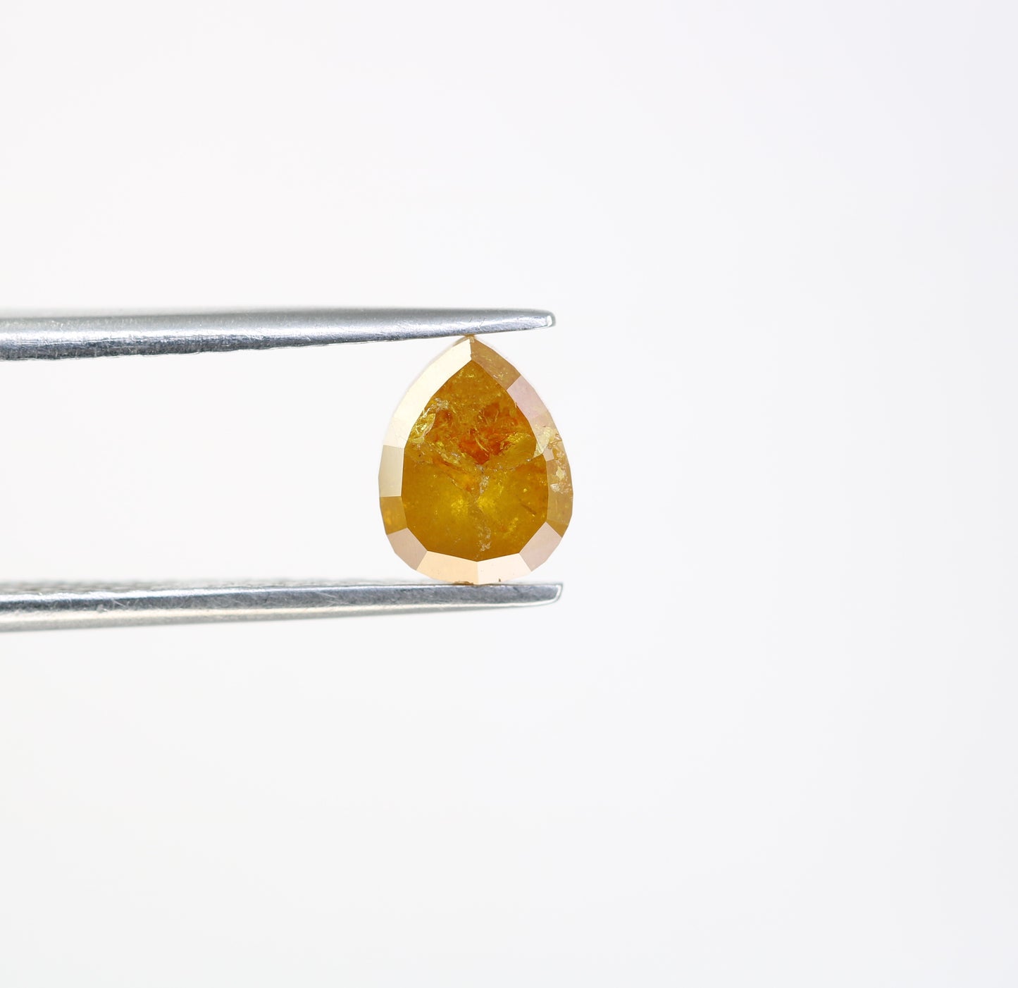 1.44 CT Pear Shape Orange Diamond For Engagement Ring - JayKrishna Diamond