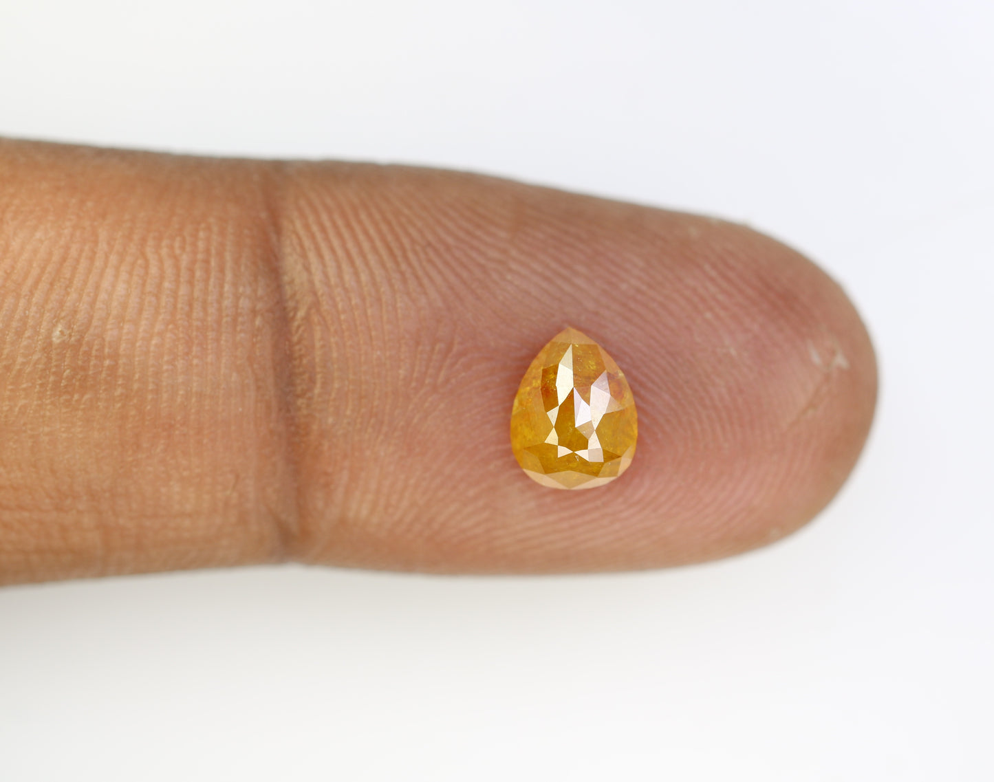 1.44 CT Pear Shape Orange Diamond For Engagement Ring - JayKrishna Diamond