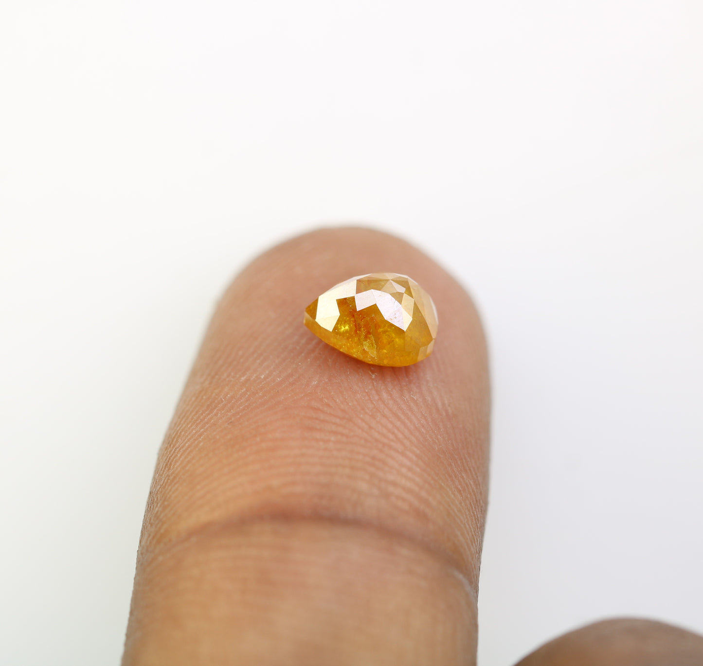 1.44 CT Pear Shape Orange Diamond For Engagement Ring - JayKrishna Diamond