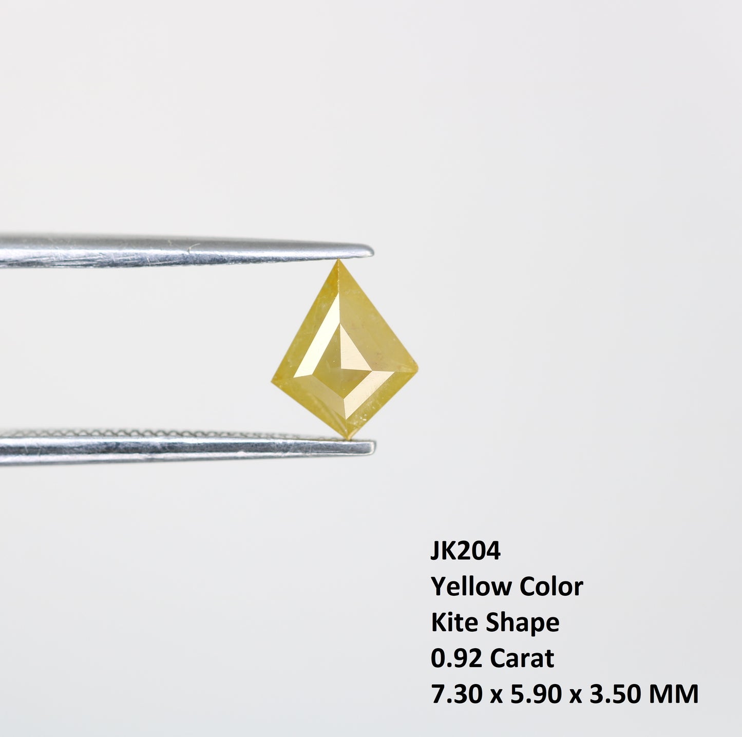 0.92 CT Yellow Kite Cut Diamond For Engagement Ring - JayKrishna Diamond
