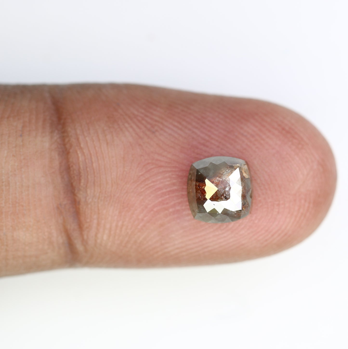 1.59 CT Brown Color Loose Cushion Shape 6.50 MM Diamond For Engagement Ring - JayKrishna Diamond