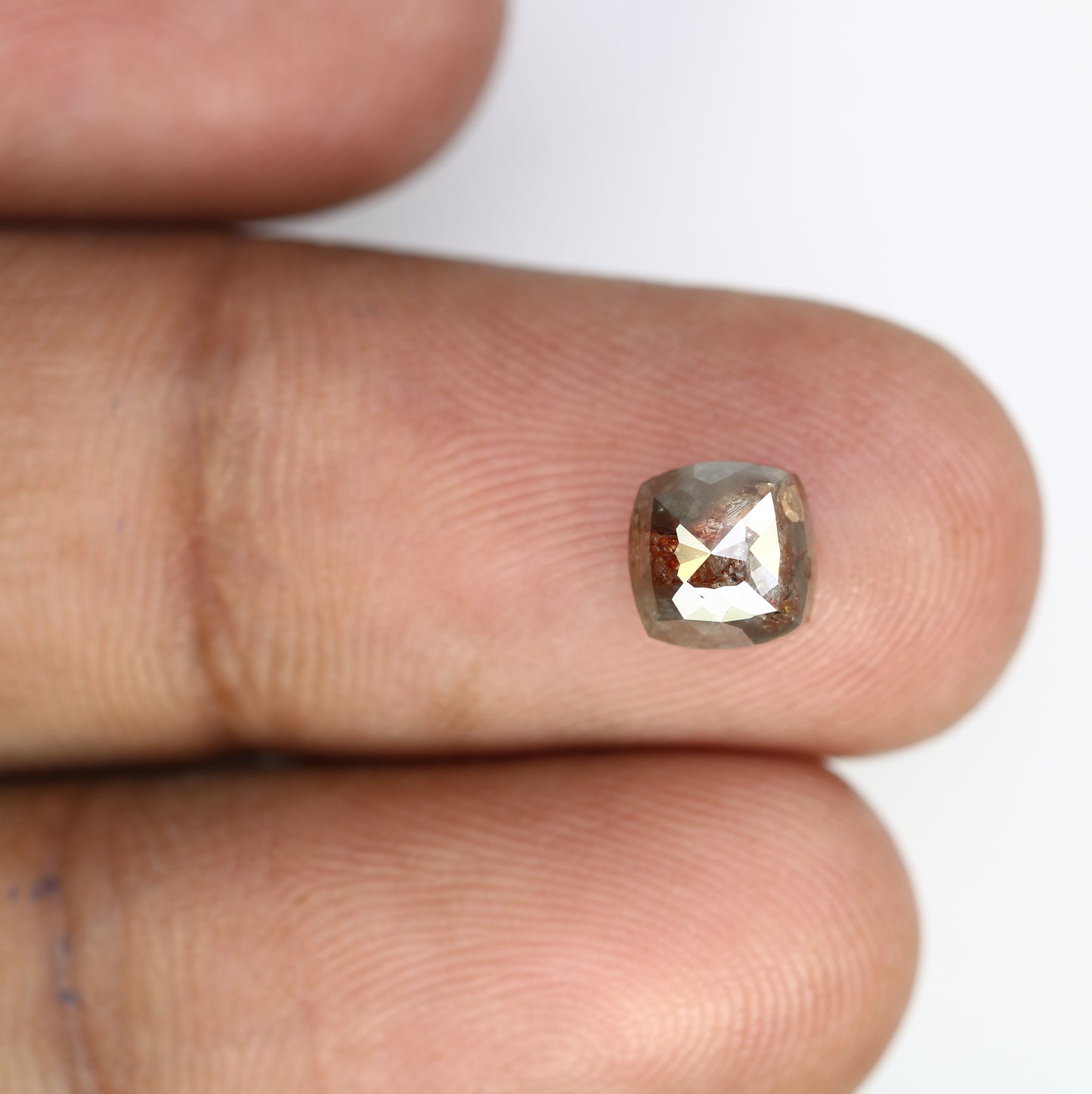 1.59 CT Brown Color Loose Cushion Shape 6.50 MM Diamond For Engagement Ring - JayKrishna Diamond