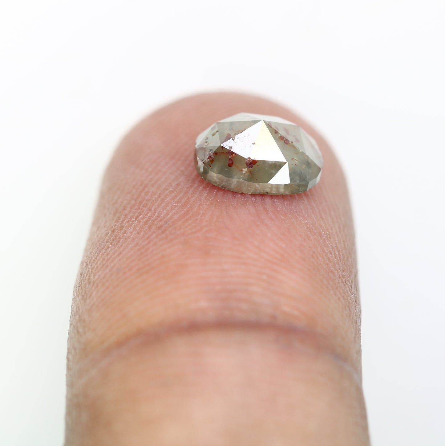 1.45 CT Oval Cut 8.00 MM Loose Grey Natural Diamond For Engagement Ring - JayKrishna Diamond