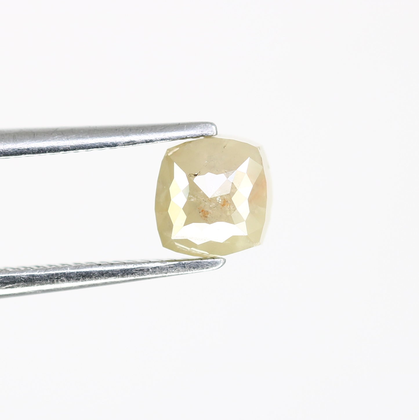0.90 CT 5.20 MM Polished Cushion Shape Natural Grey Diamond For Designer Jewelry - JayKrishna Diamond