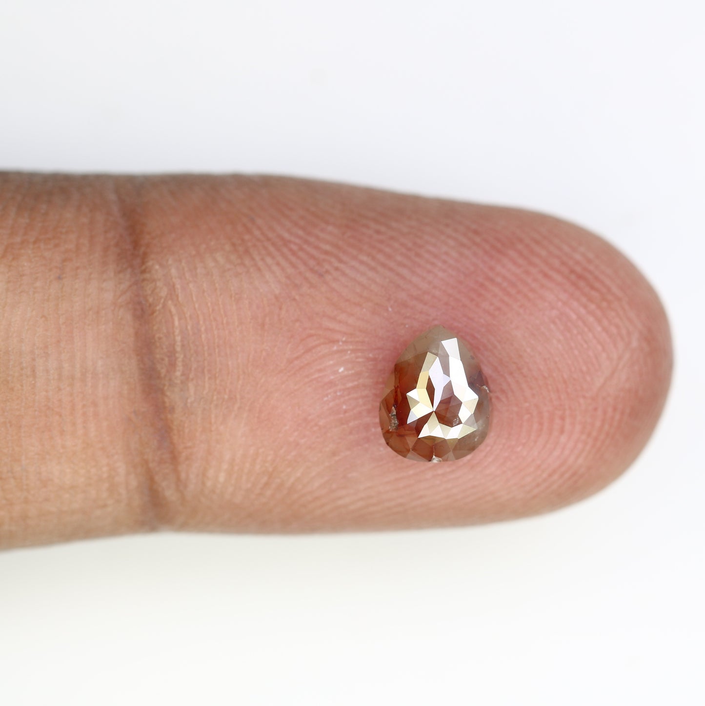 1.04 Carat Natural Loose Red Color Pear Shaped 6.80 MM Diamond For Engagement Ring - JayKrishna Diamond