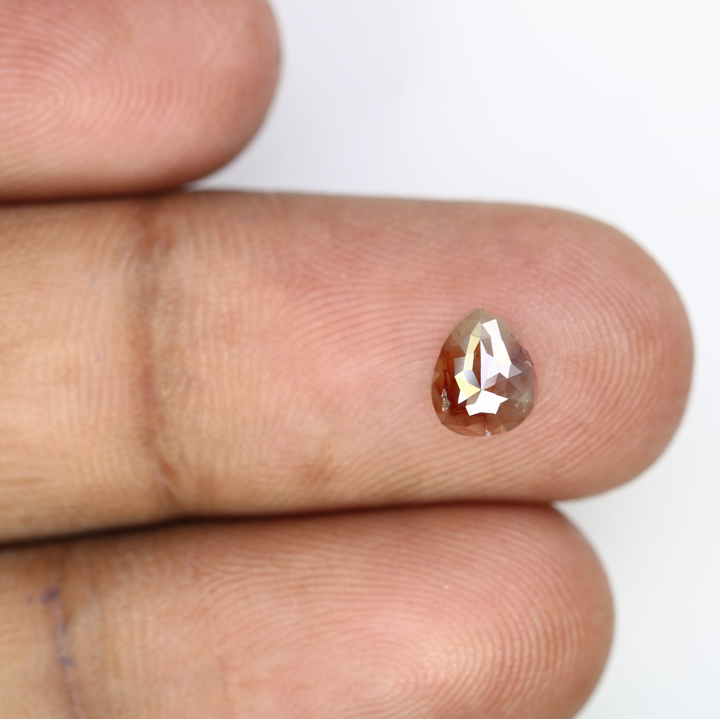 1.04 Carat Natural Loose Red Color Pear Shaped 6.80 MM Diamond For Engagement Ring - JayKrishna Diamond