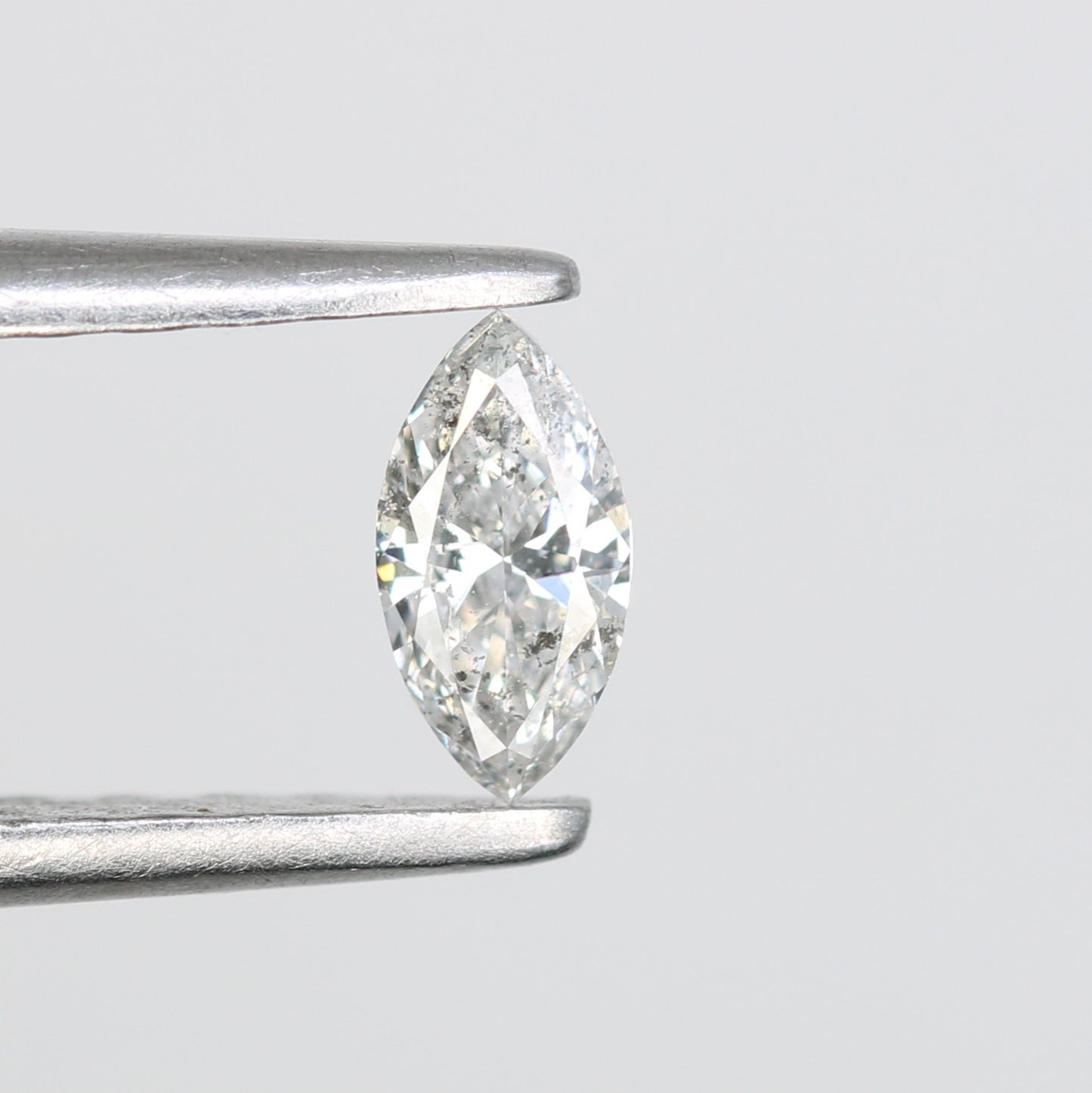 0.14 CT Pear Shape Black Natural Salt and Pepper Loose Diamond – Perfect for Custom Jewelry - JayKrishna Diamond