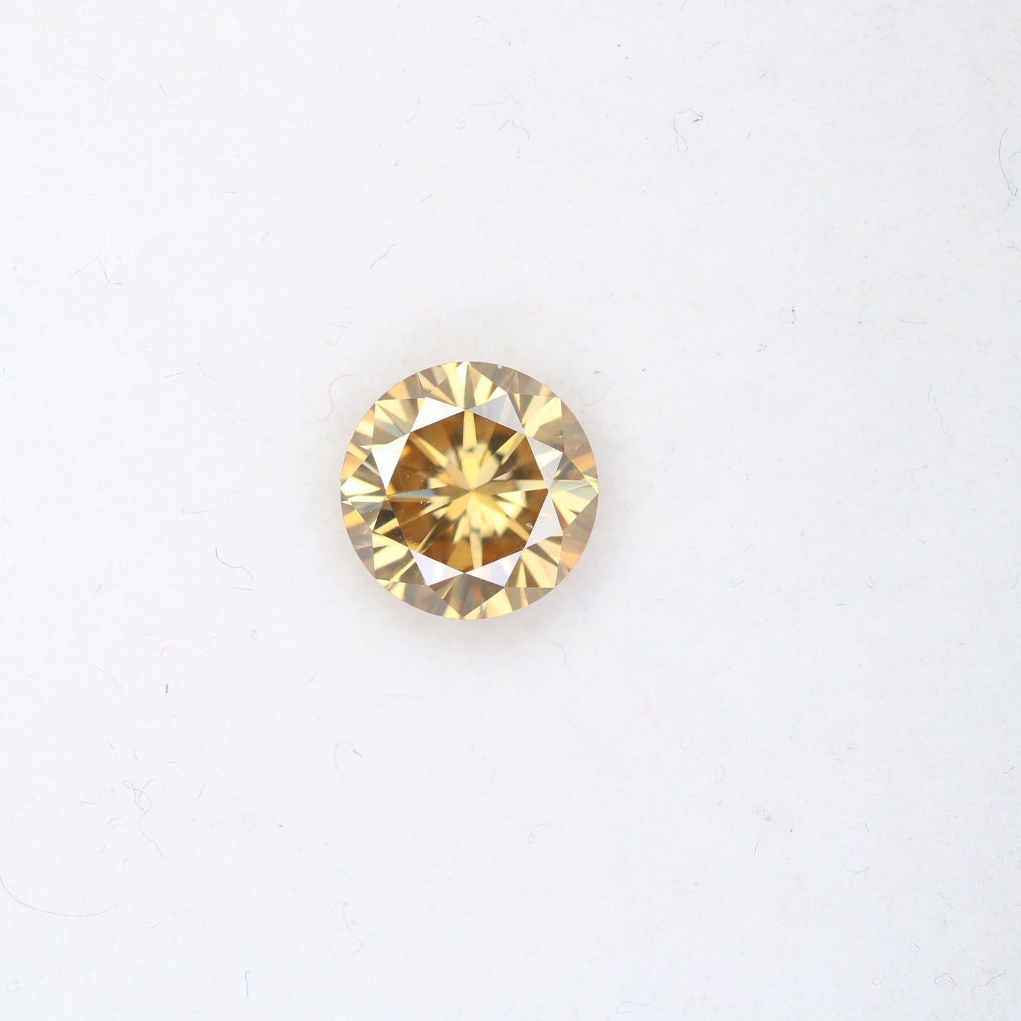 1.27 CT Orange Moissanite Round Brilliant Cut Diamond For Engagement Ring - JayKrishna Diamond