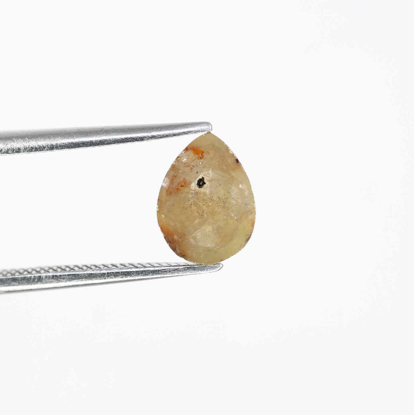 1.13 CT 8.10 MM Pear Shaped Natural Loose Grey Diamond For Statement Ring - JayKrishna Diamond