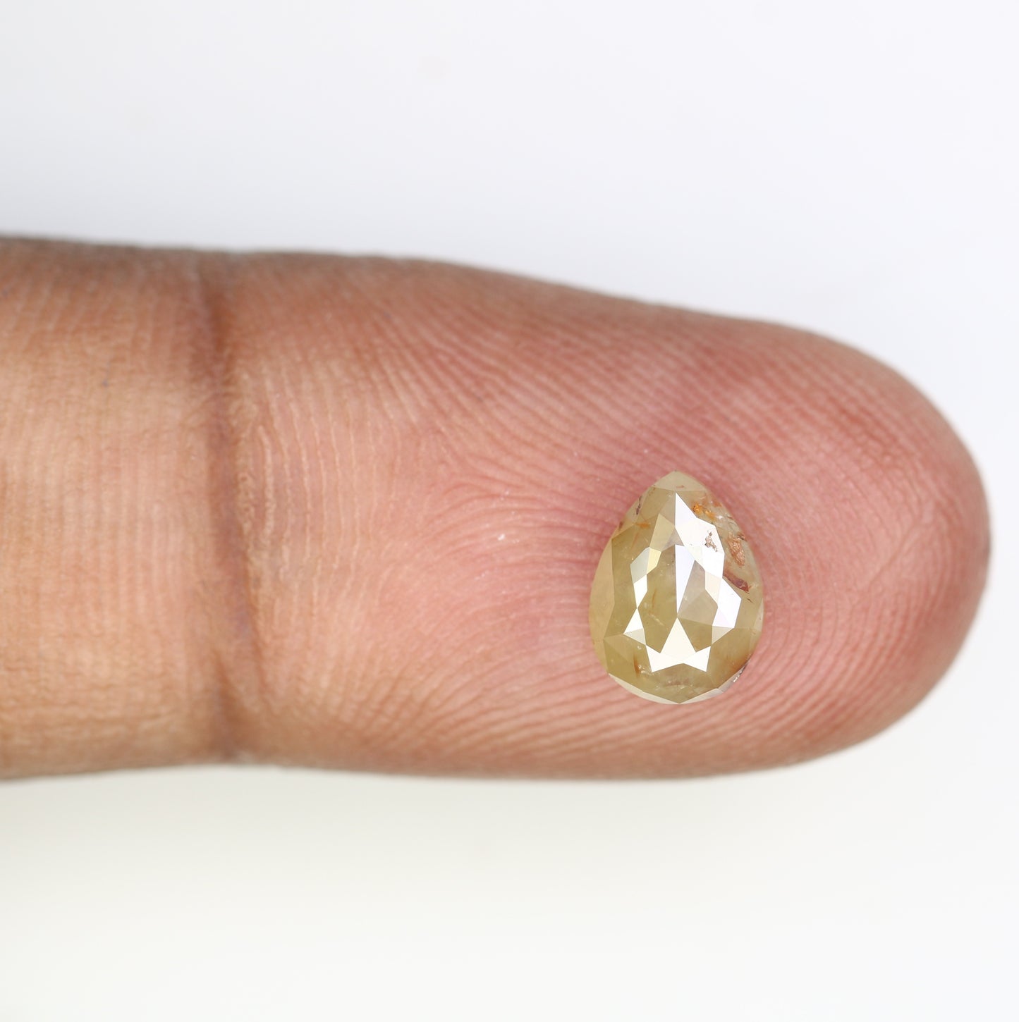 1.13 CT 8.10 MM Pear Shaped Natural Loose Grey Diamond For Statement Ring - JayKrishna Diamond