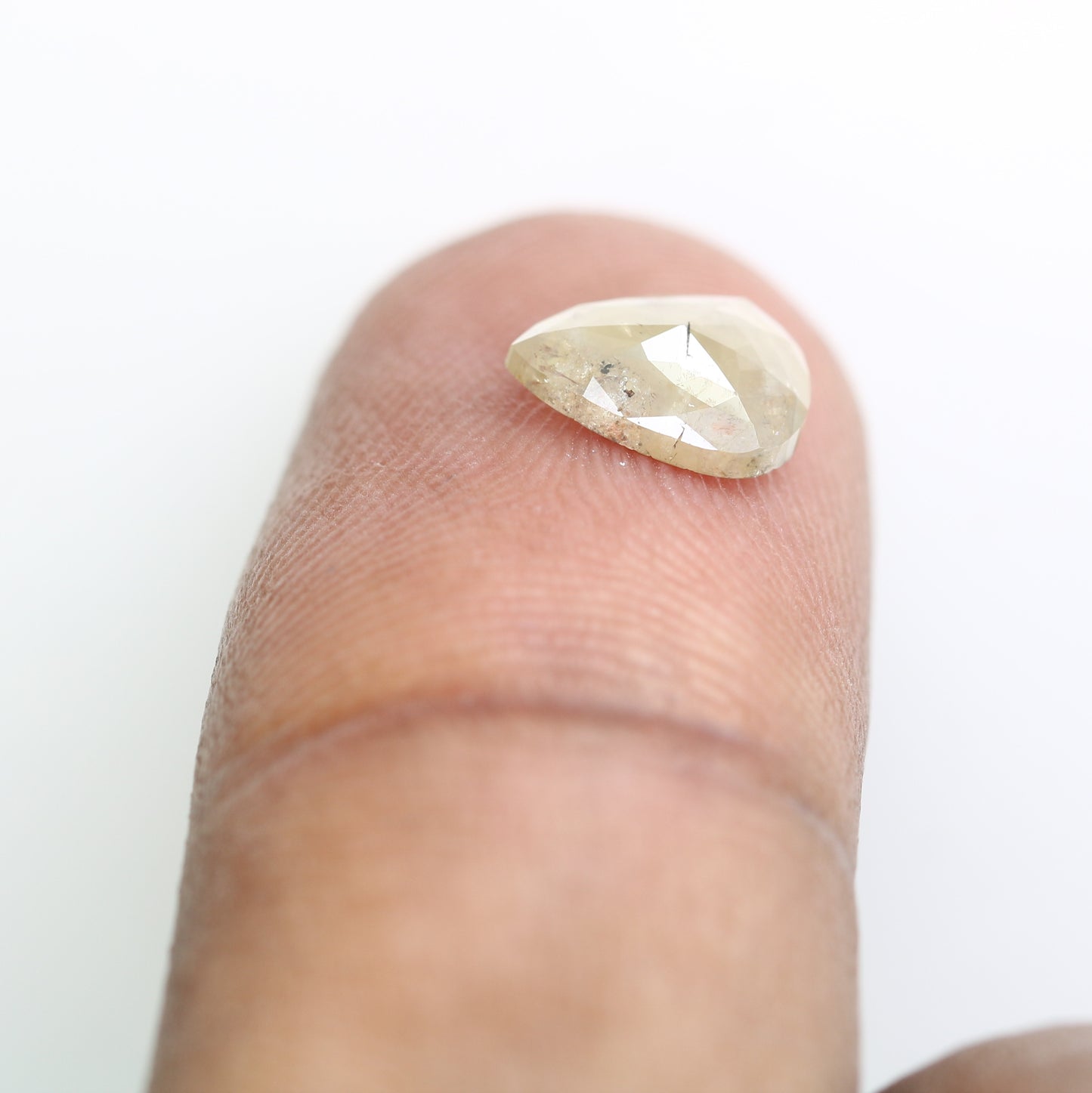 1.24 Carat Loose Grey Pear Shaped 8.30 MM Diamond For Promise Ring - JayKrishna Diamond