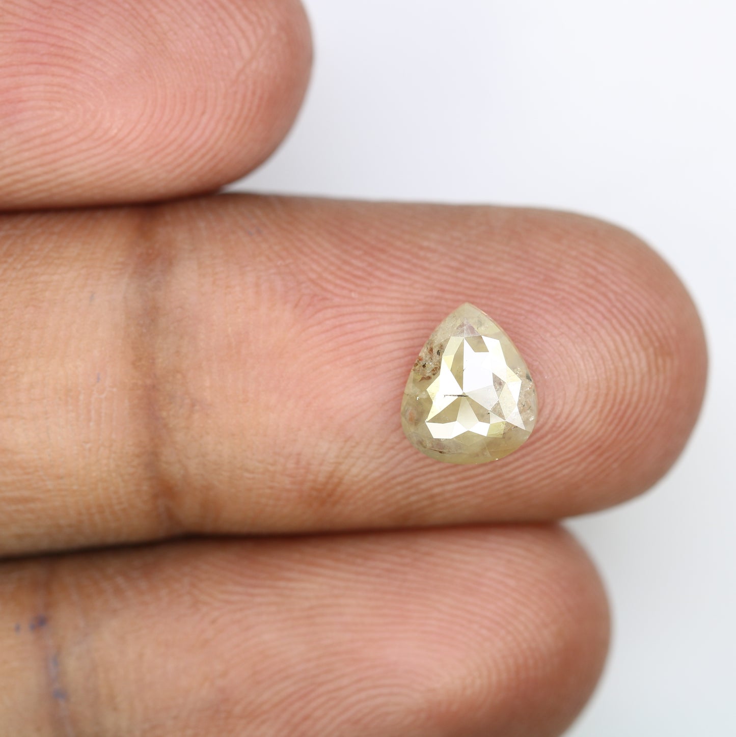 1.24 Carat Loose Grey Pear Shaped 8.30 MM Diamond For Promise Ring - JayKrishna Diamond