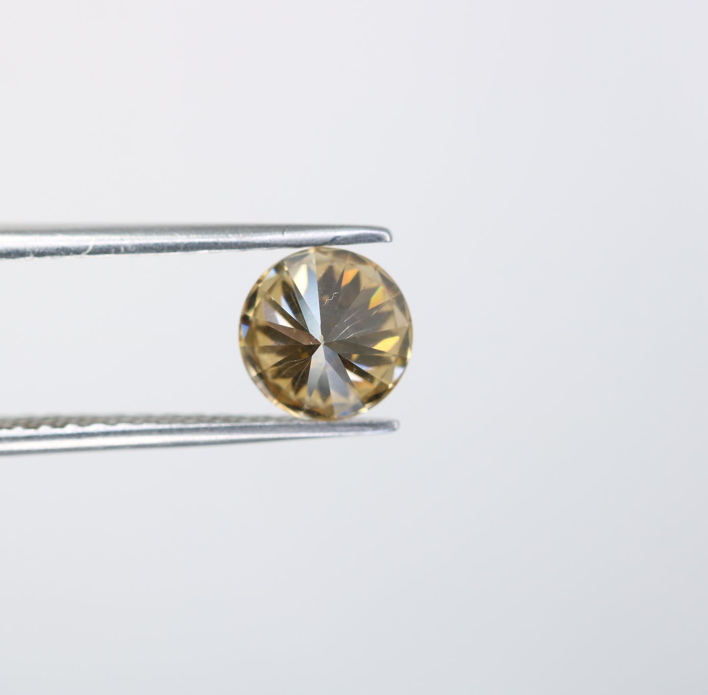 1.15 CT Orange Moissanite Round Brilliant Cut Diamond For Engagement Ring - JayKrishna Diamond