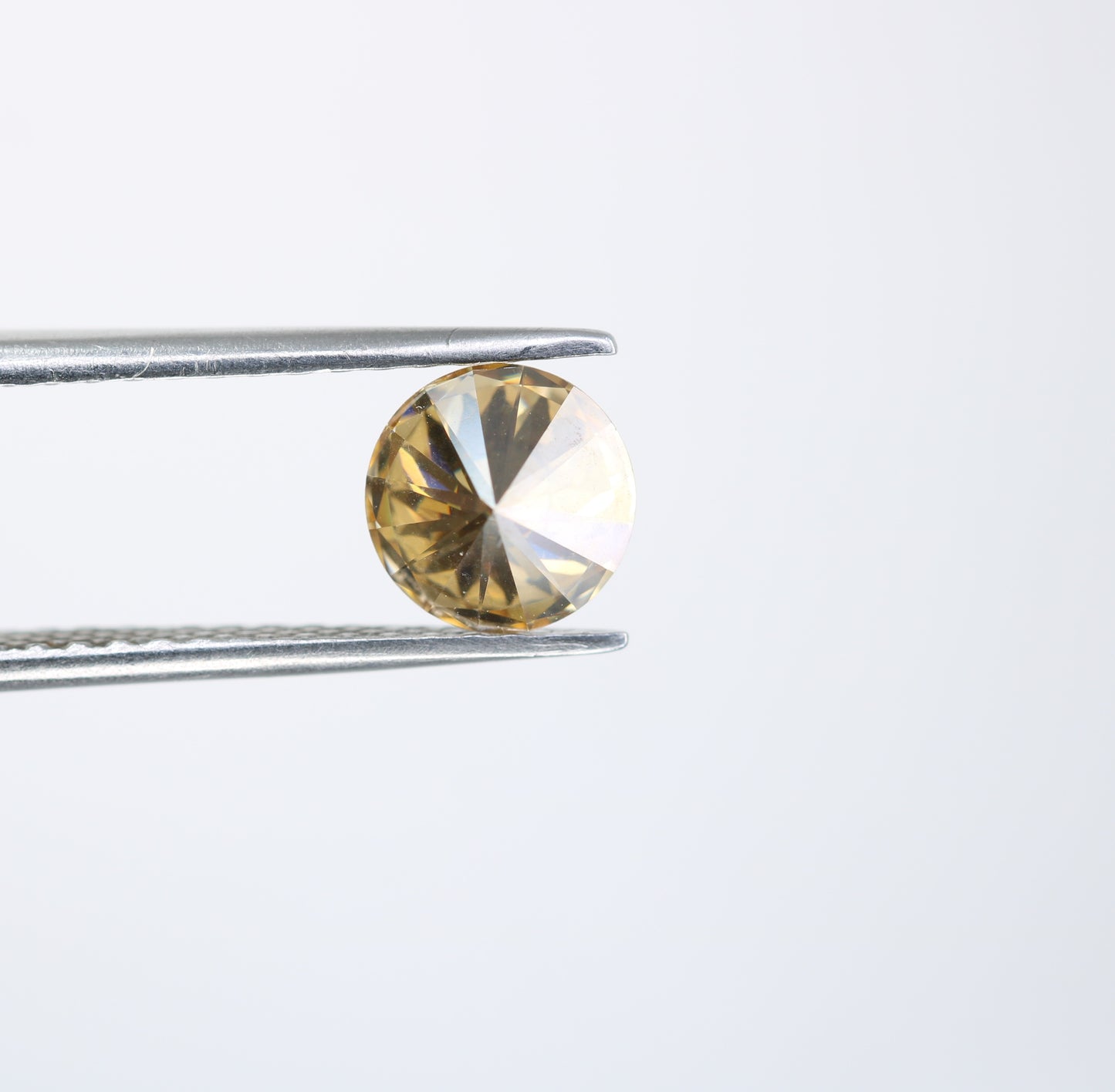 1.15 CT Round Brilliant Cut Moissanite Orange Diamond For Engagement Ring - JayKrishna Diamond