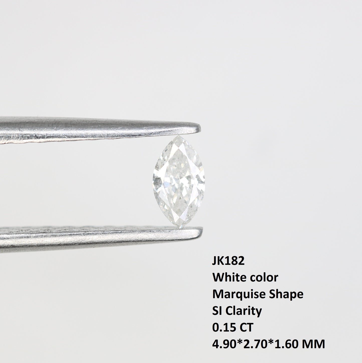 0.15 CT White Marquise Cut Natural Diamond – Ideal for Engagement Rings and Fine Jewelry - JayKrishna Diamond