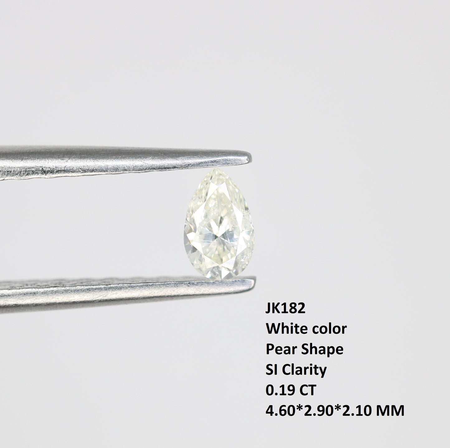 0.19 CT Natural White Pear Cut Diamond For Engagement Ring, Necklaces, Promise Rings, Earrings, and Bracelets Gift For Anniversary - JayKrishna Diamond