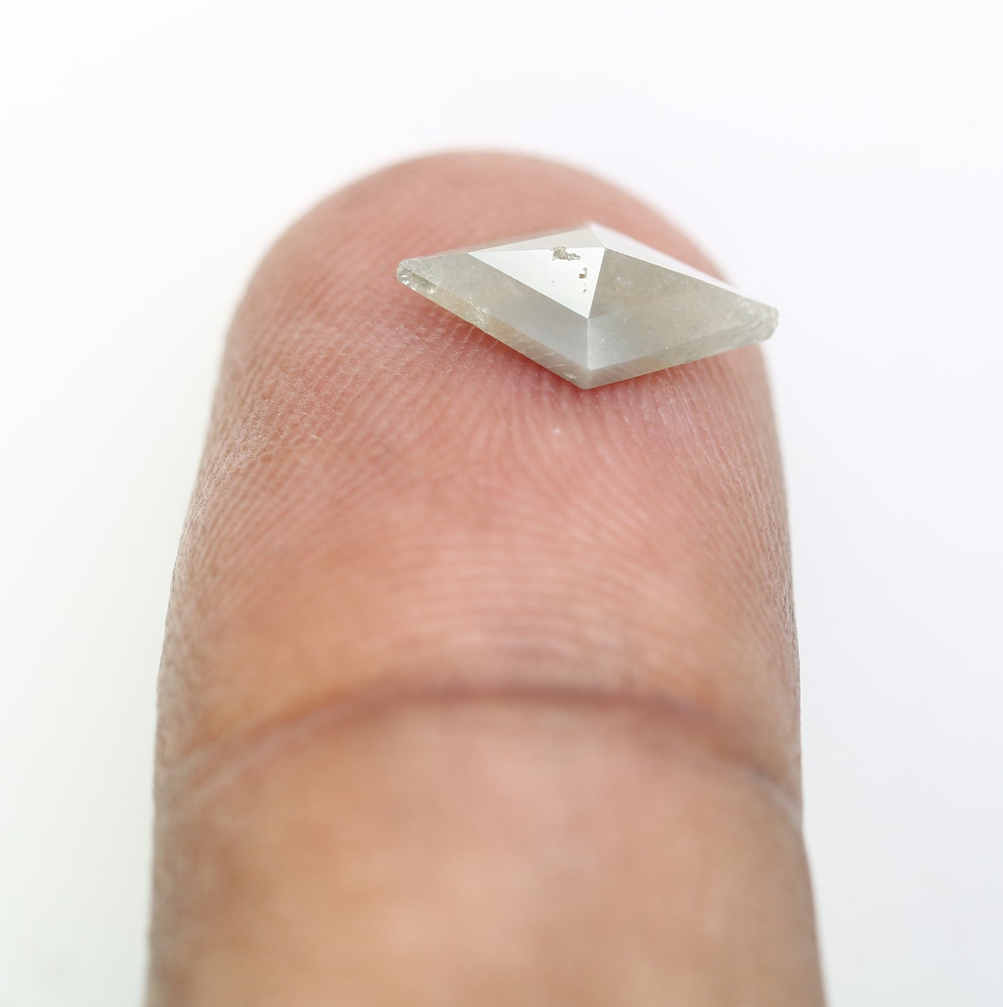 0.94 CT 10.80 MM Kite Shaped Loose Natural Grey Diamond For Designer Jewelry - JayKrishna Diamond