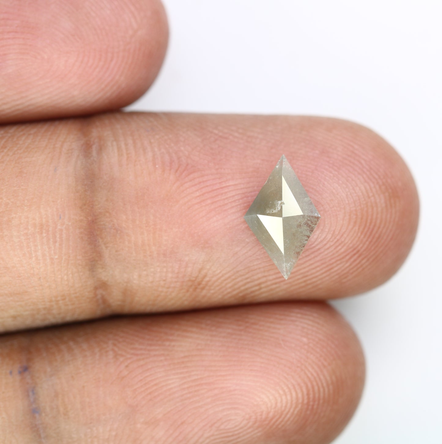 0.94 CT 10.80 MM Kite Shaped Loose Natural Grey Diamond For Designer Jewelry - JayKrishna Diamond