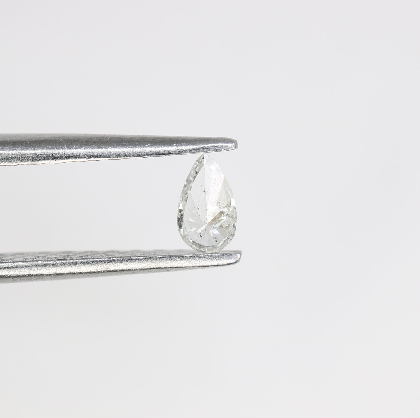 0.13 CT Pear Shape Natural White Salt and Pepper Loose Diamond – Perfect for Custom Jewelry - JayKrishna Diamond