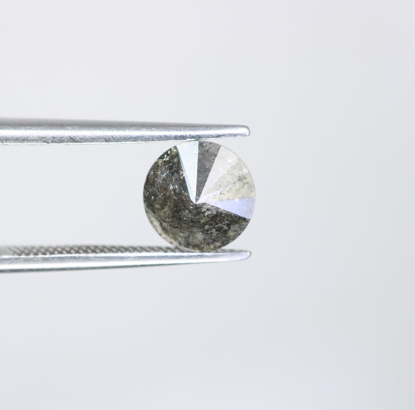 1.33 CT Loose Round Brilliant Cut Natural Salt And Pepper Fancy Diamond For Designer Jewelry - JayKrishna Diamond