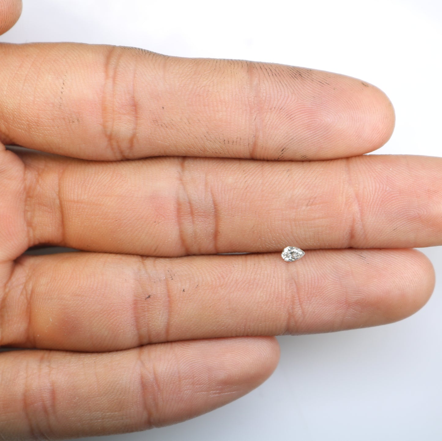0.15 CT Salt and Pepper Pear Shape Diamond – Perfect for Engagement Rings and Custom Jewelry - JayKrishna Diamond