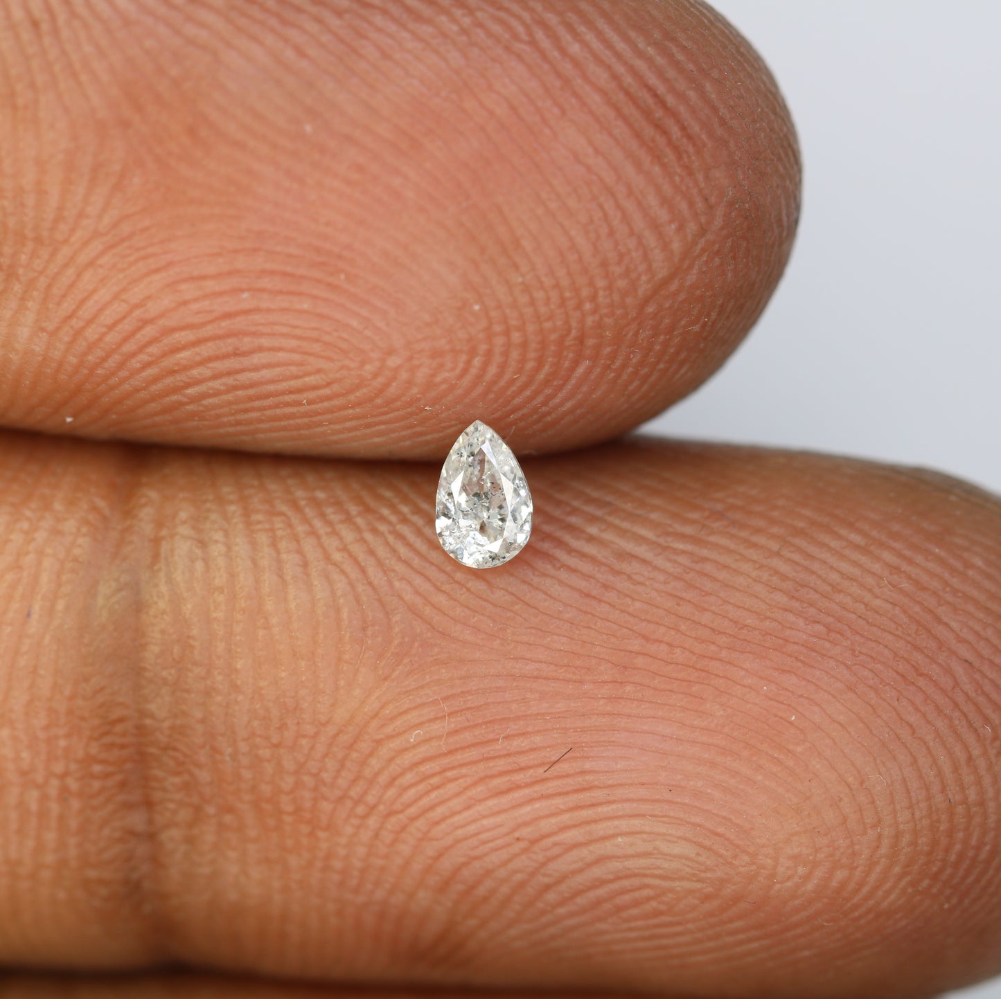 0.14 CT Natural Pear Shape Salt and Pepper Diamond for Engagement Rings, Custom Jewelry, and Stylish Bracelets - JayKrishna Diamond