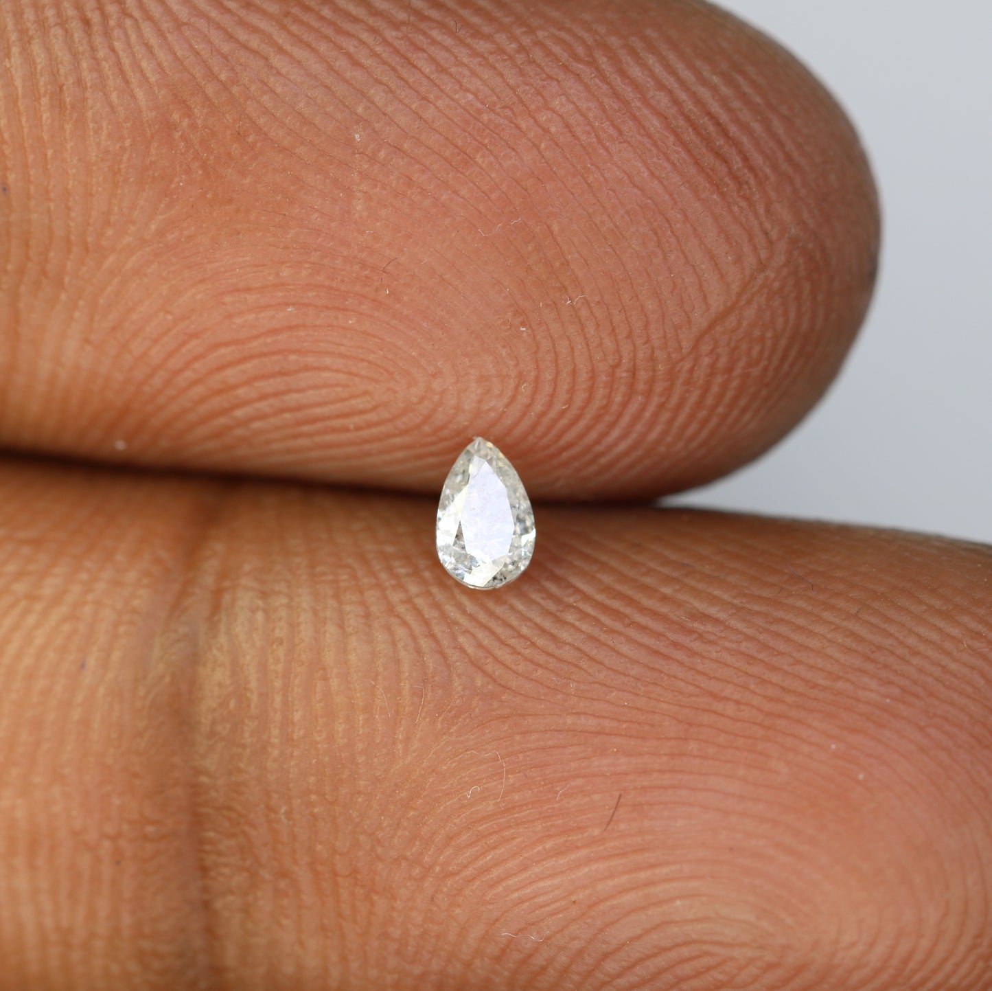 0.14 CT Natural Pear Shape Salt and Pepper Diamond for Engagement Rings, Custom Jewelry, and Stylish Bracelets - JayKrishna Diamond