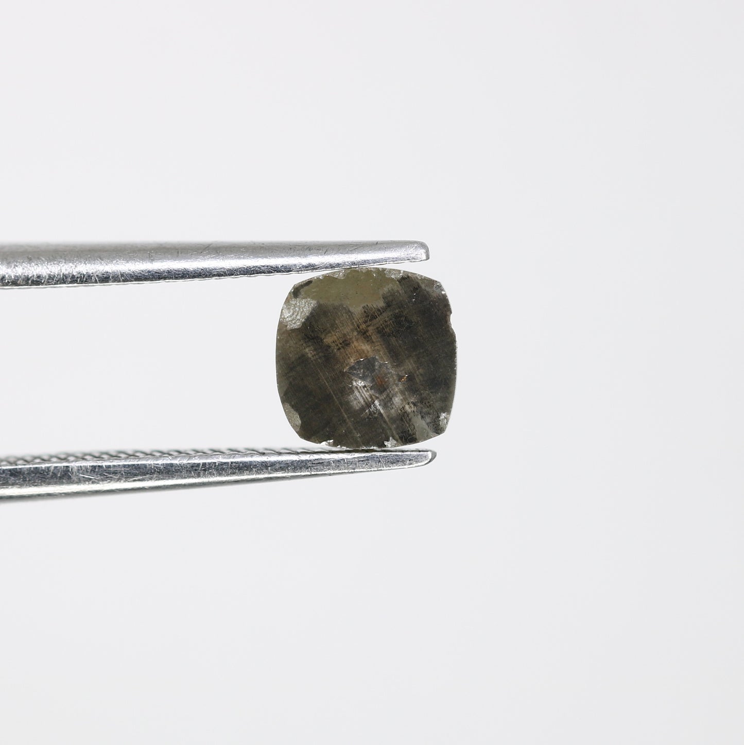 0.71 CT Polished Cushion Shape Fancy 5.60 MM Grey Diamond For Designer Jewelry - JayKrishna Diamond