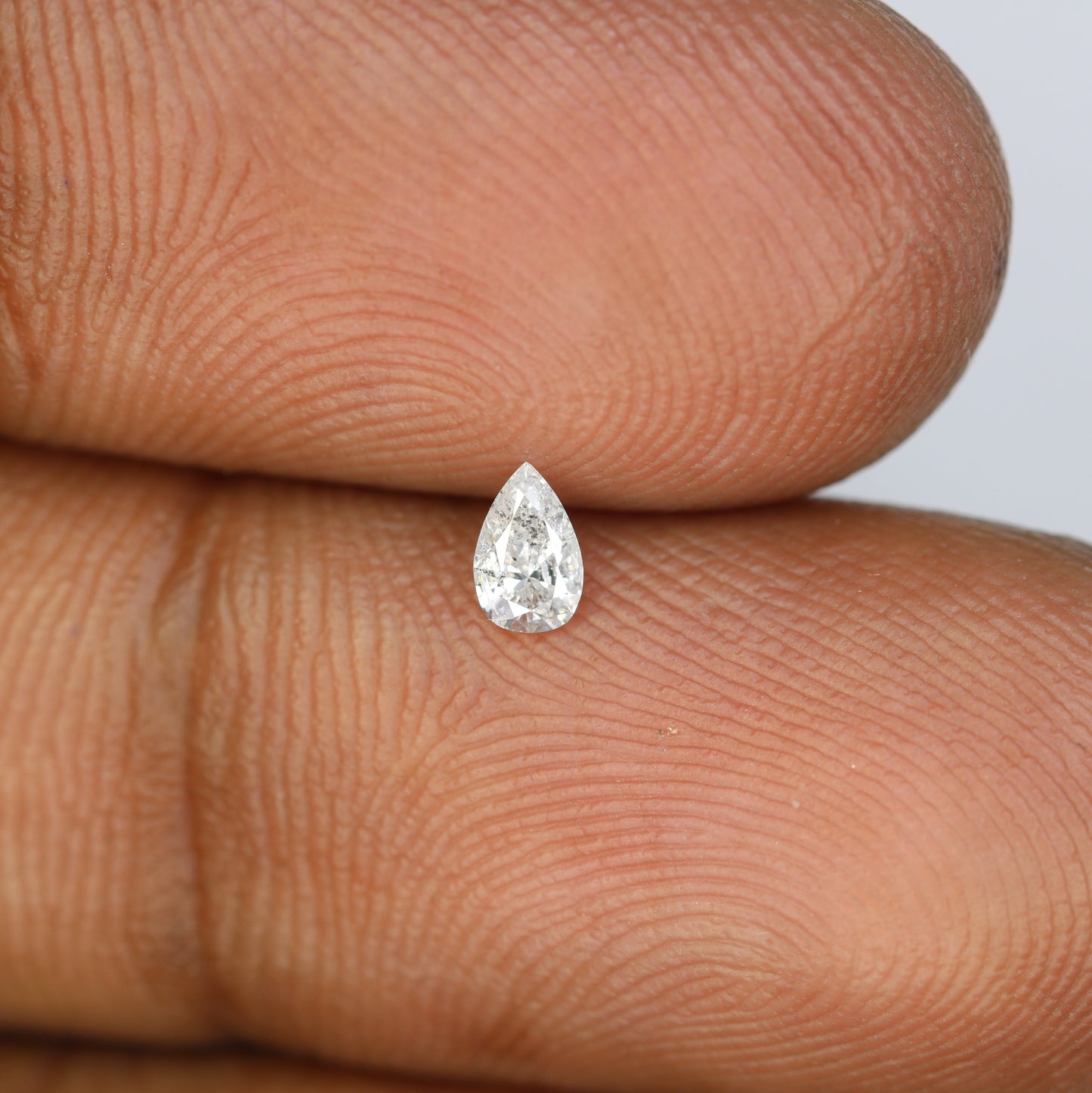 0.15 CT Loose Pear Shape Salt and Pepper Diamond – Perfect for Engagement Rings and Custom Jewelry - JayKrishna Diamond