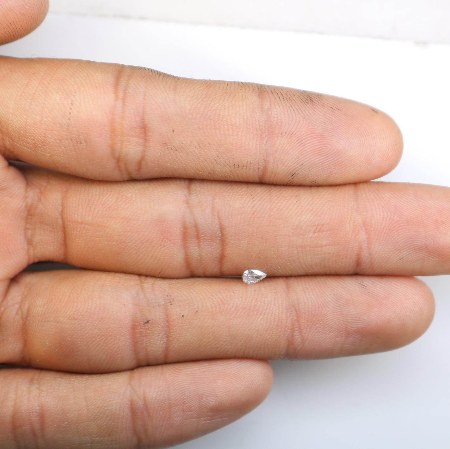 0.15 CT Loose Pear Shape Salt and Pepper Diamond – Perfect for Engagement Rings and Custom Jewelry - JayKrishna Diamond