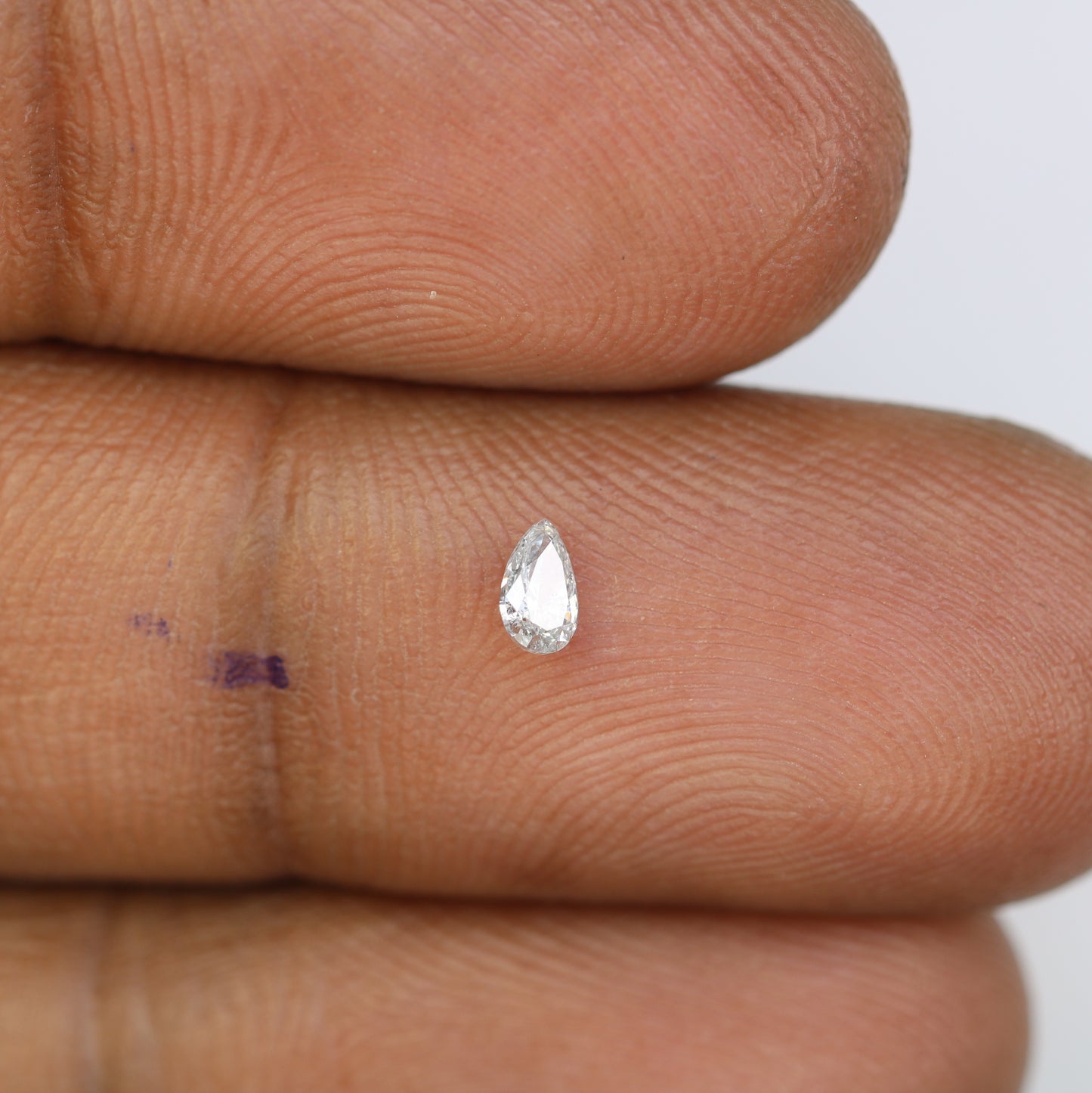 0.14 CT Pear Shape Salt and Pepper Natural Diamond for Engagement Rings, Custom Jewelry, and Chic Bracelets - JayKrishna Diamond