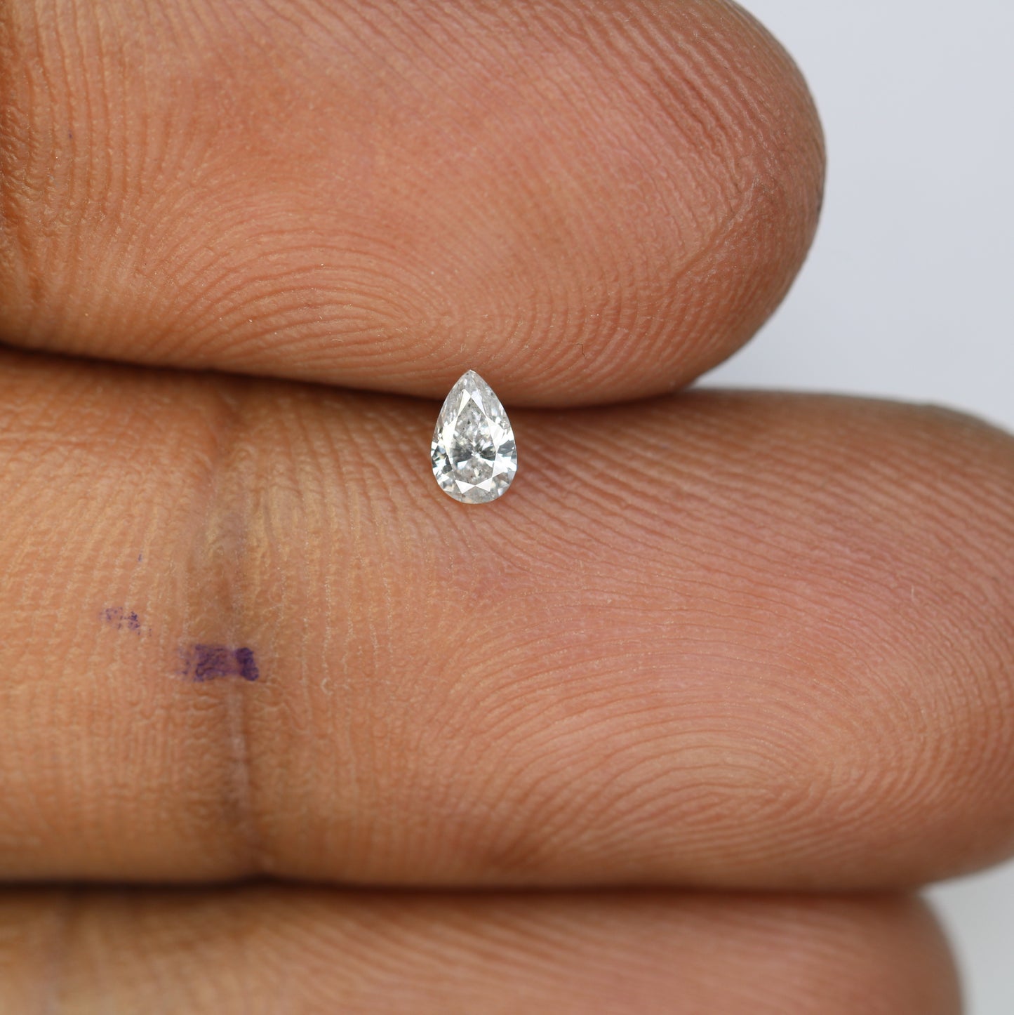 0.14 CT Pear Shape Salt and Pepper Natural Diamond for Engagement Rings, Custom Jewelry, and Chic Bracelets - JayKrishna Diamond