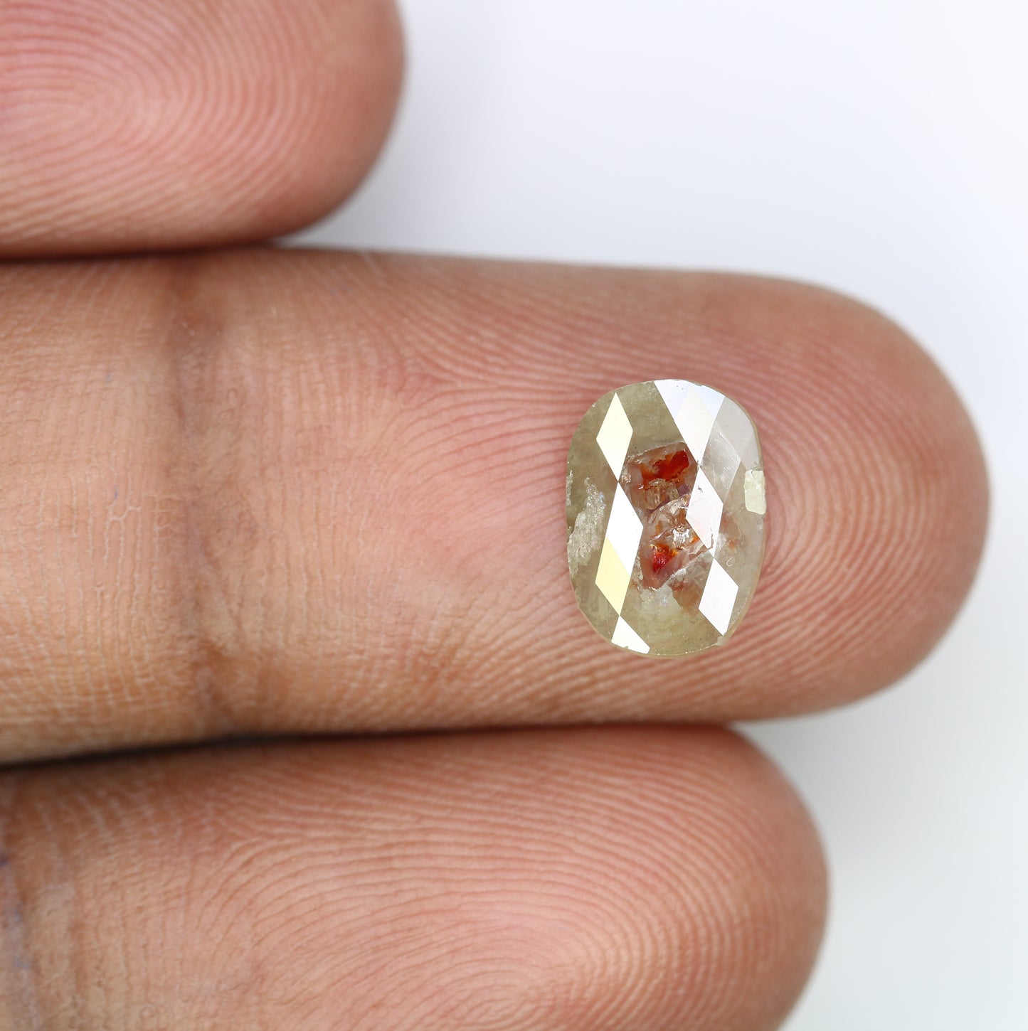 1.16 CT 10.00 MM Oval Shape Loose Grey Natural Diamond For Engagement Ring - JayKrishna Diamond
