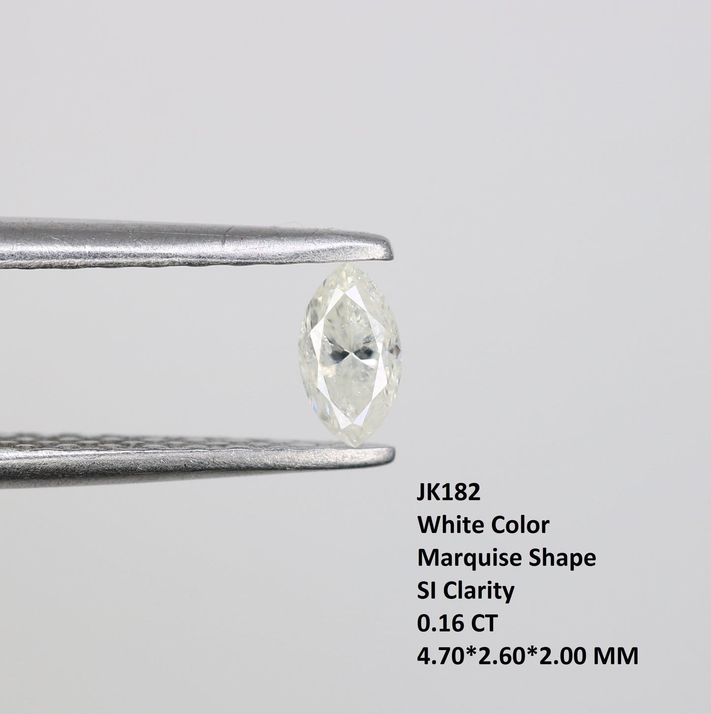 0.16 CT Marquise Cut White Natural Diamond - Perfect Loose Gemstone for Elegant Engagement Rings - JayKrishna Diamond