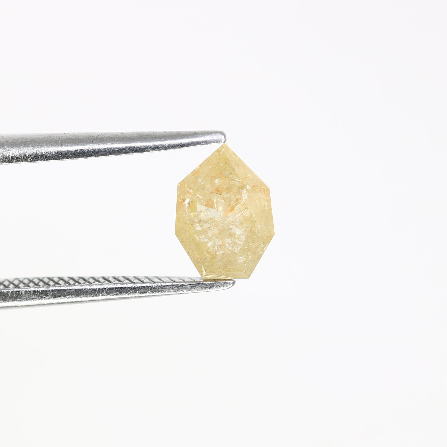 0.87 CT 7.10 MM Fancy Yellow Geometric Shape Loose Diamond For Engagement Ring - JayKrishna Diamond