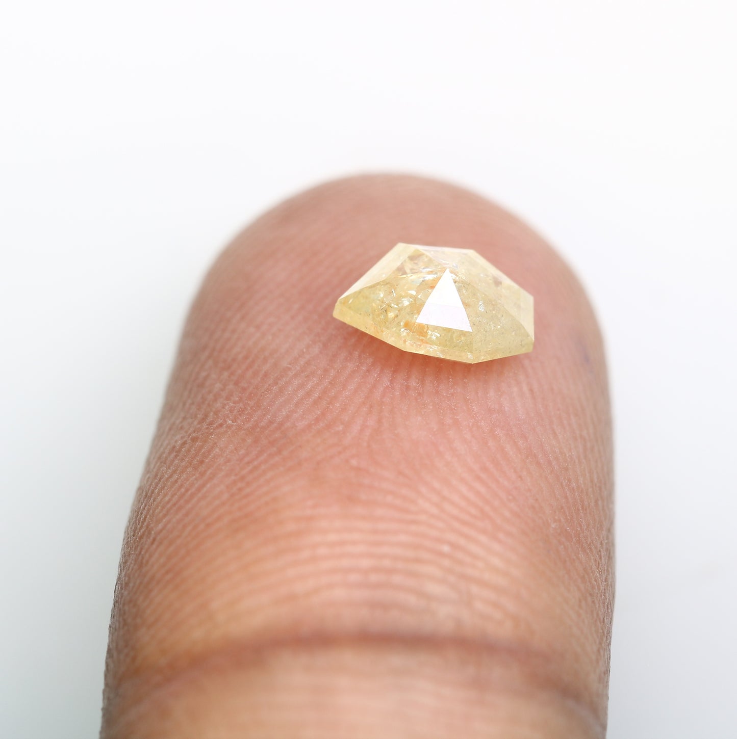 0.87 CT 7.10 MM Fancy Yellow Geometric Shape Loose Diamond For Engagement Ring - JayKrishna Diamond