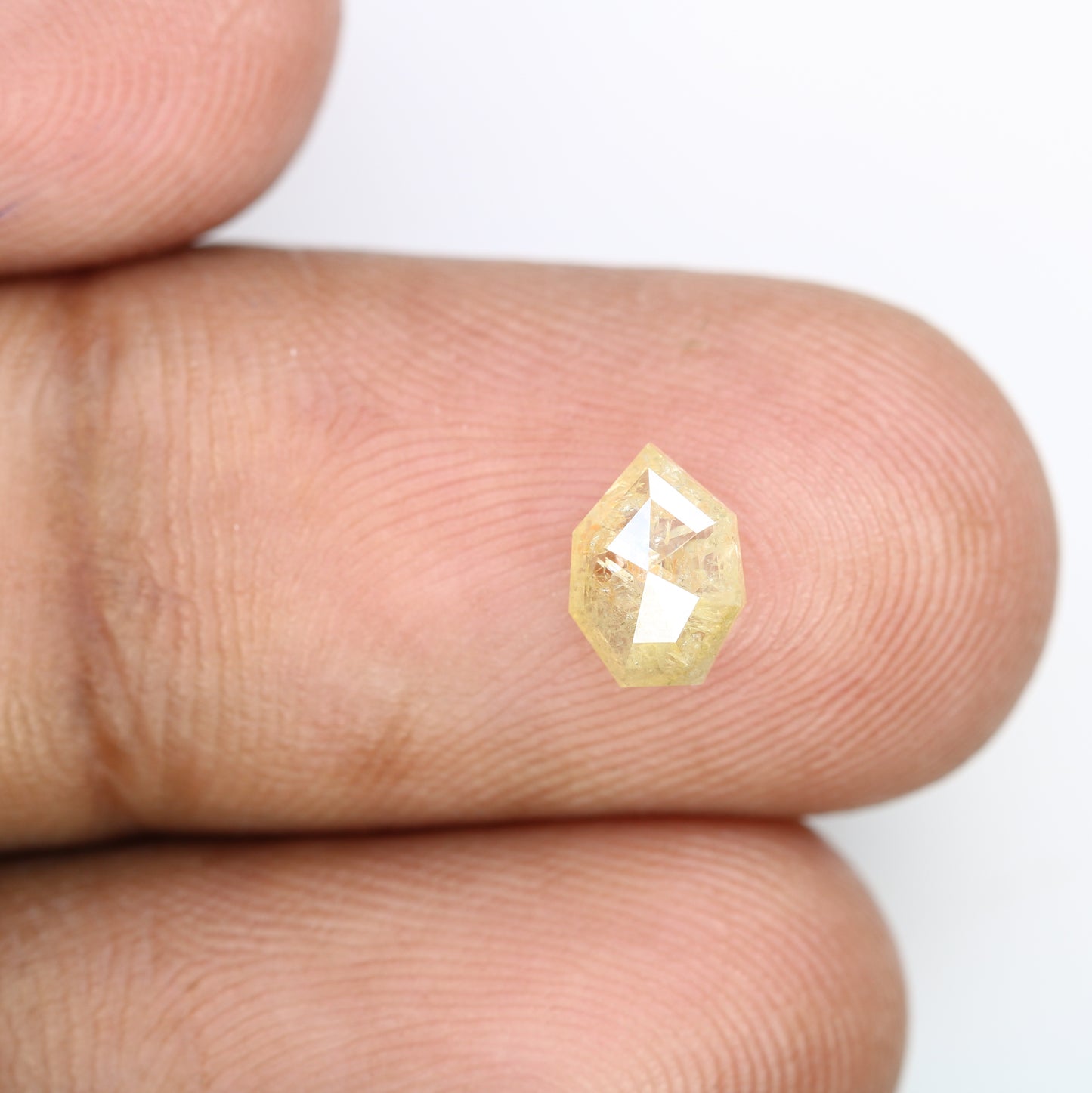 0.87 CT 7.10 MM Fancy Yellow Geometric Shape Loose Diamond For Engagement Ring - JayKrishna Diamond