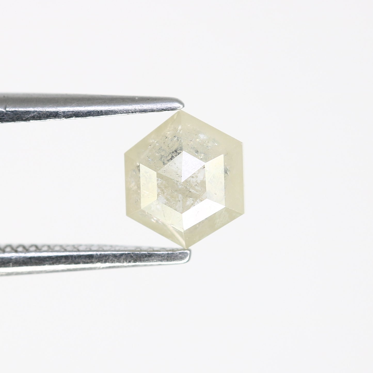 0.75 Carat Natural Loose Grey Hexagon Shaped 5.80 MM Diamond For Engagement Ring - JayKrishna Diamond
