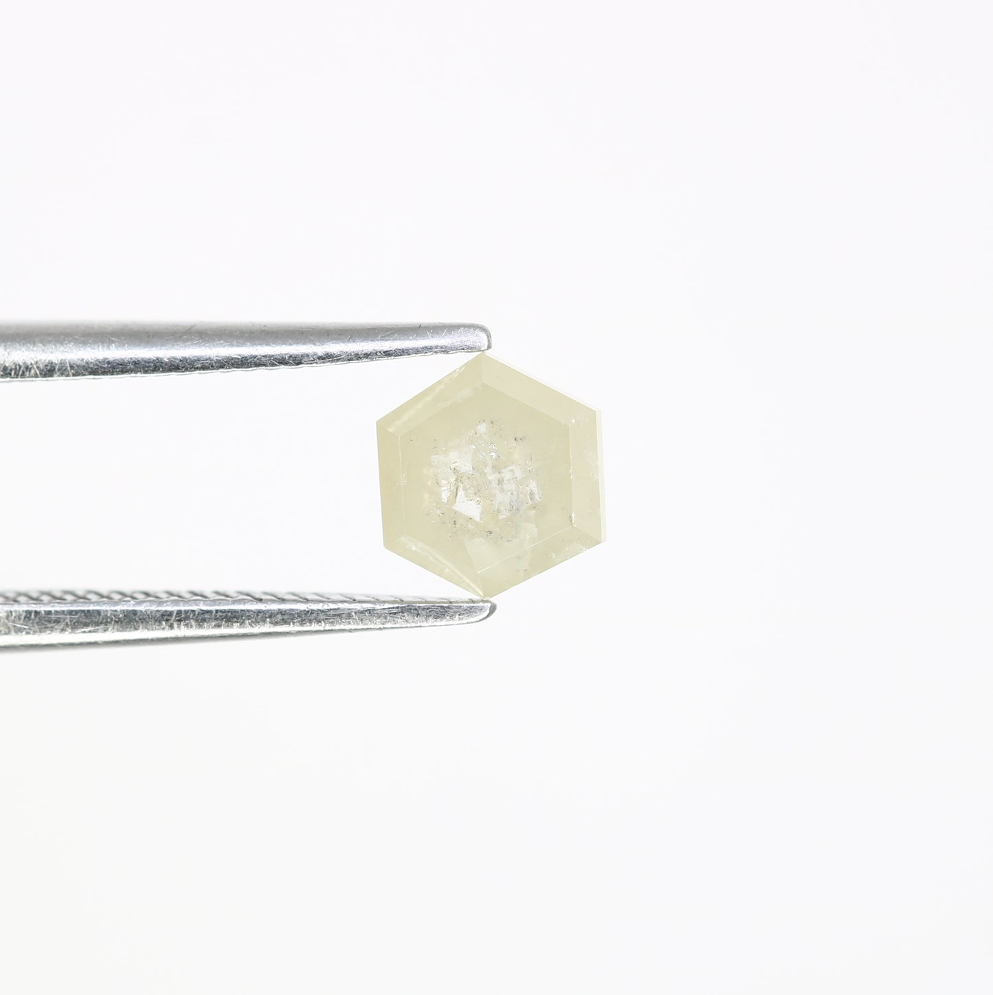 0.75 Carat Natural Loose Grey Hexagon Shaped 5.80 MM Diamond For Engagement Ring - JayKrishna Diamond