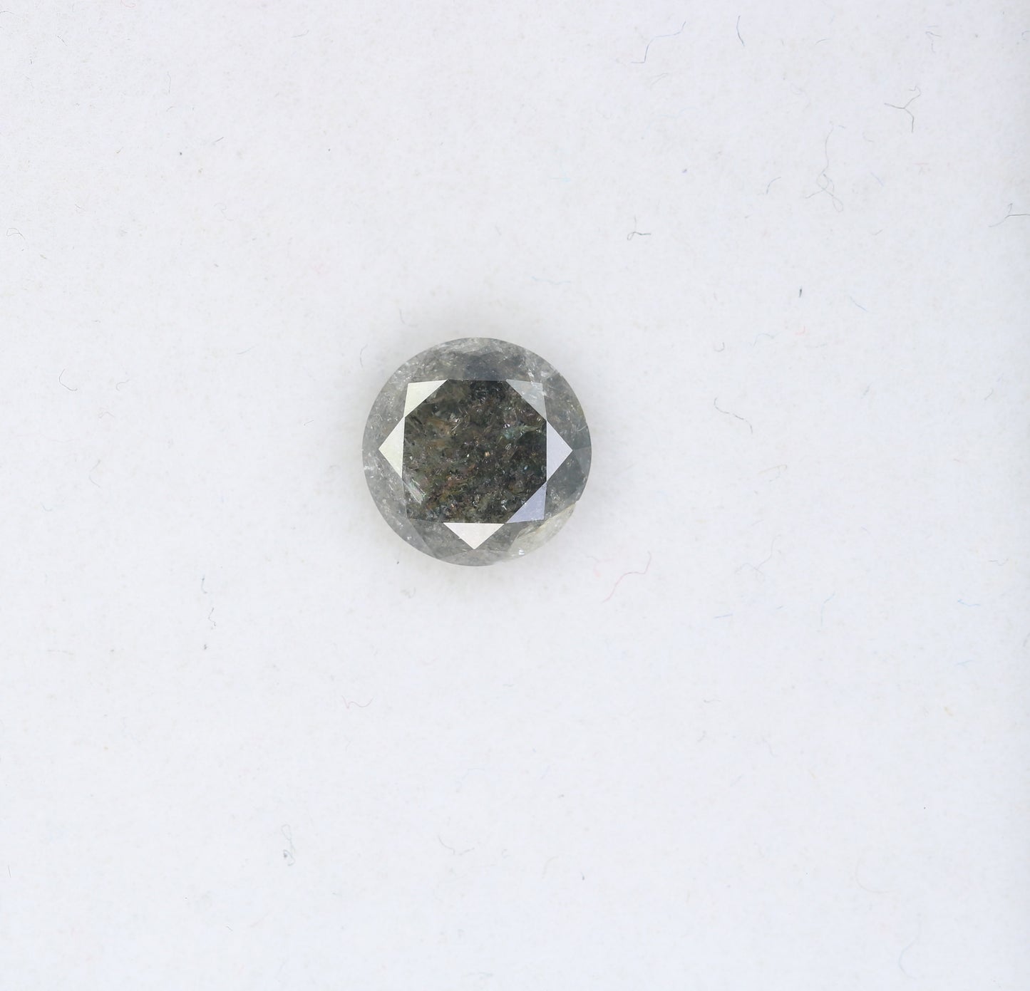 0.99 CT Round Brilliant Cut Salt and Pepper Diamond For Engagement Ring - JayKrishna Diamond