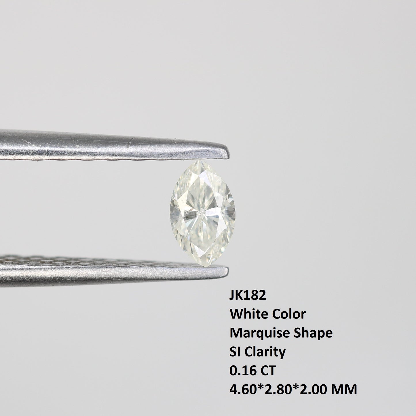 0.16 CT Marquise Cut White Natural Diamond - Loose Gemstone for Engagement Rings & Fine Jewelry - JayKrishna Diamond